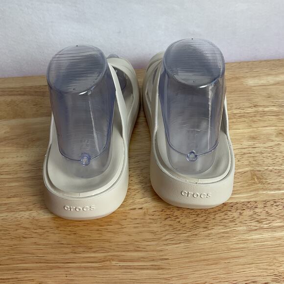 Crocs Womens Getaway Strappy Sandals Ivory Crush Womens size 8 - Picture 4 of 11